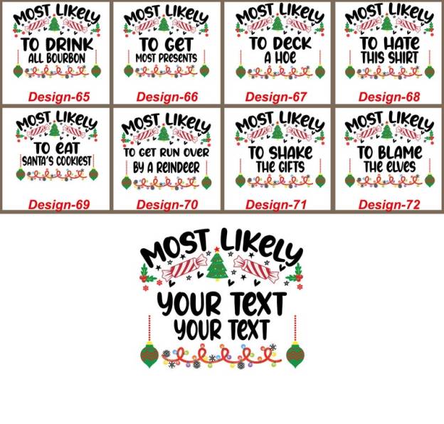 Personalized 72 Quotes Most Likely to Family Matching T-Shirts Beepumpkin