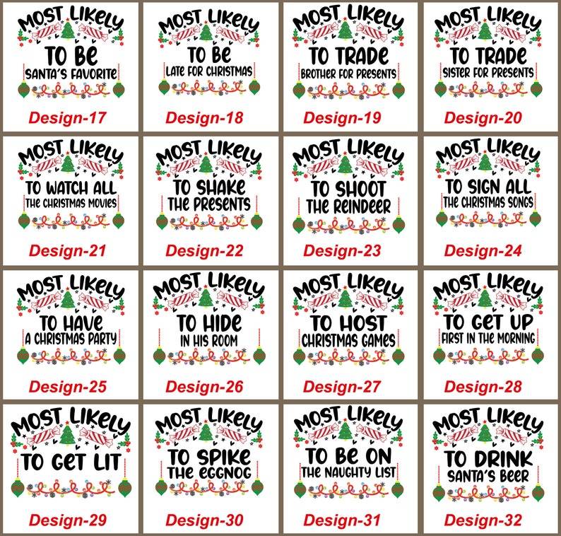 Personalized 72 Quotes Most Likely to Family Matching T-Shirts Beepumpkin