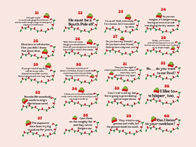 66 Elf Movie Quote Christmas Family Matching Blue Pajamas Beepumpkin