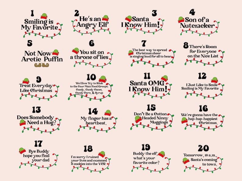 66 Elf Movie Quote Christmas Family Matching Blue Pajamas Beepumpkin