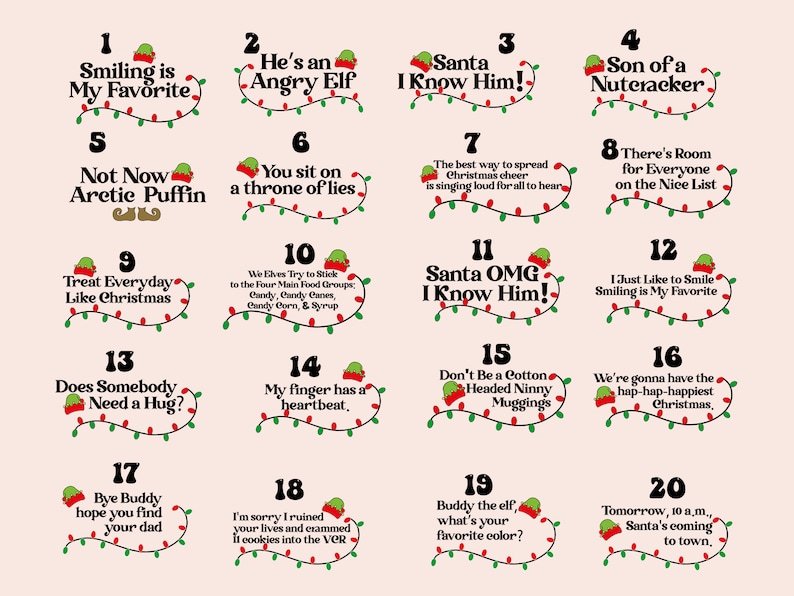 66 Elf Movie Quote Christmas Family Matching Blue Pajamas Beepumpkin