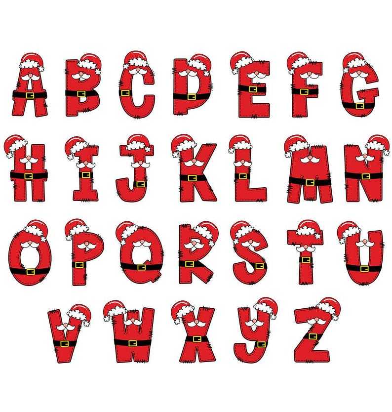 Personalized Christmas Santa Monogram Family Matching Blue Pajamas Beepumpkin