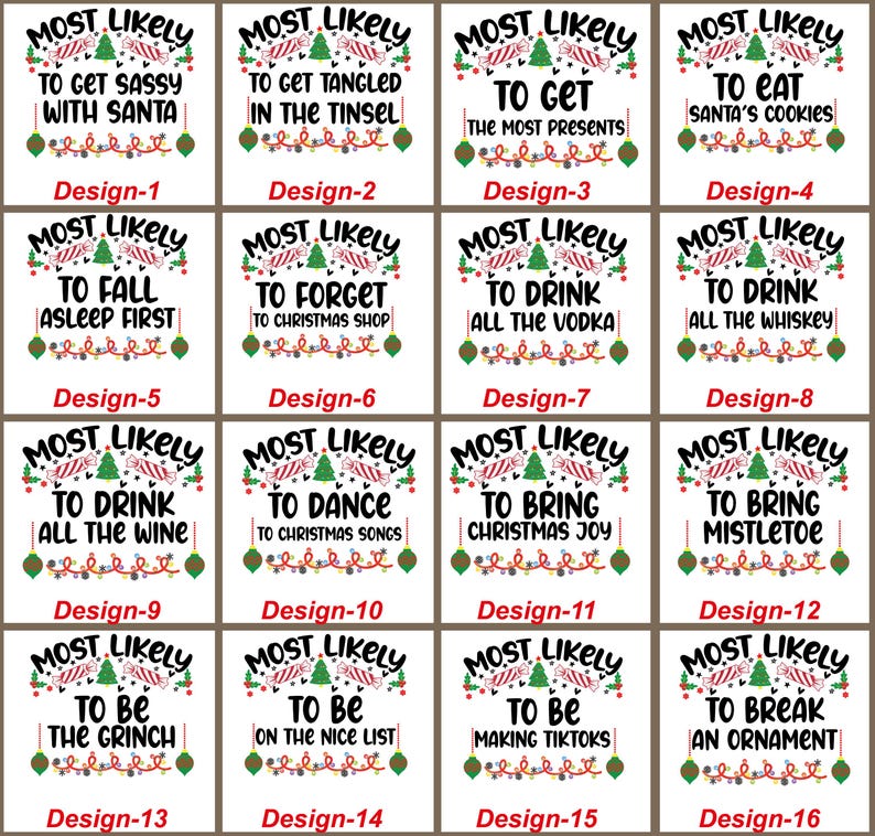 Personalized 72 Quotes Most Likely to Family Matching T-Shirts Beepumpkin