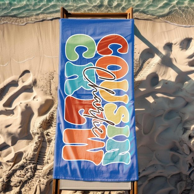 Personalized Cousin Crew Beach Blanket