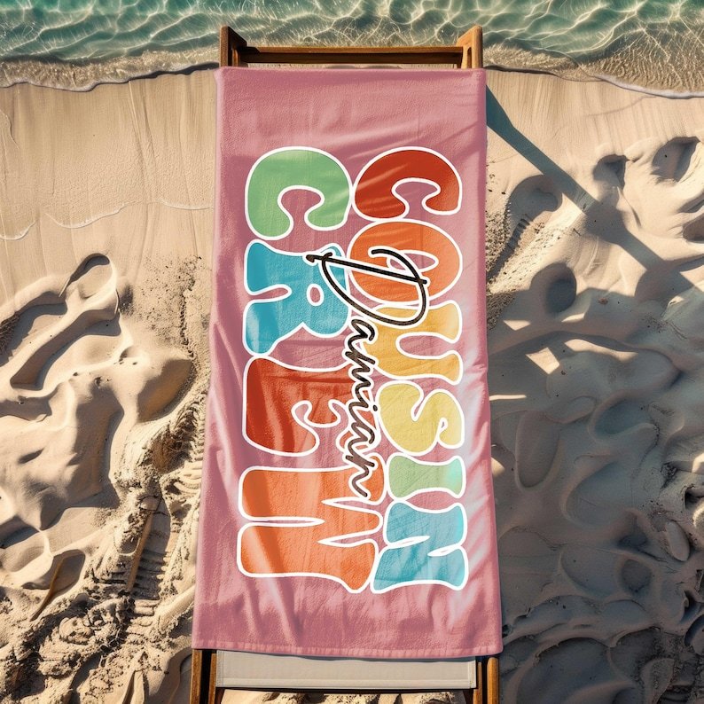 Personalized Cousin Crew Beach Blanket