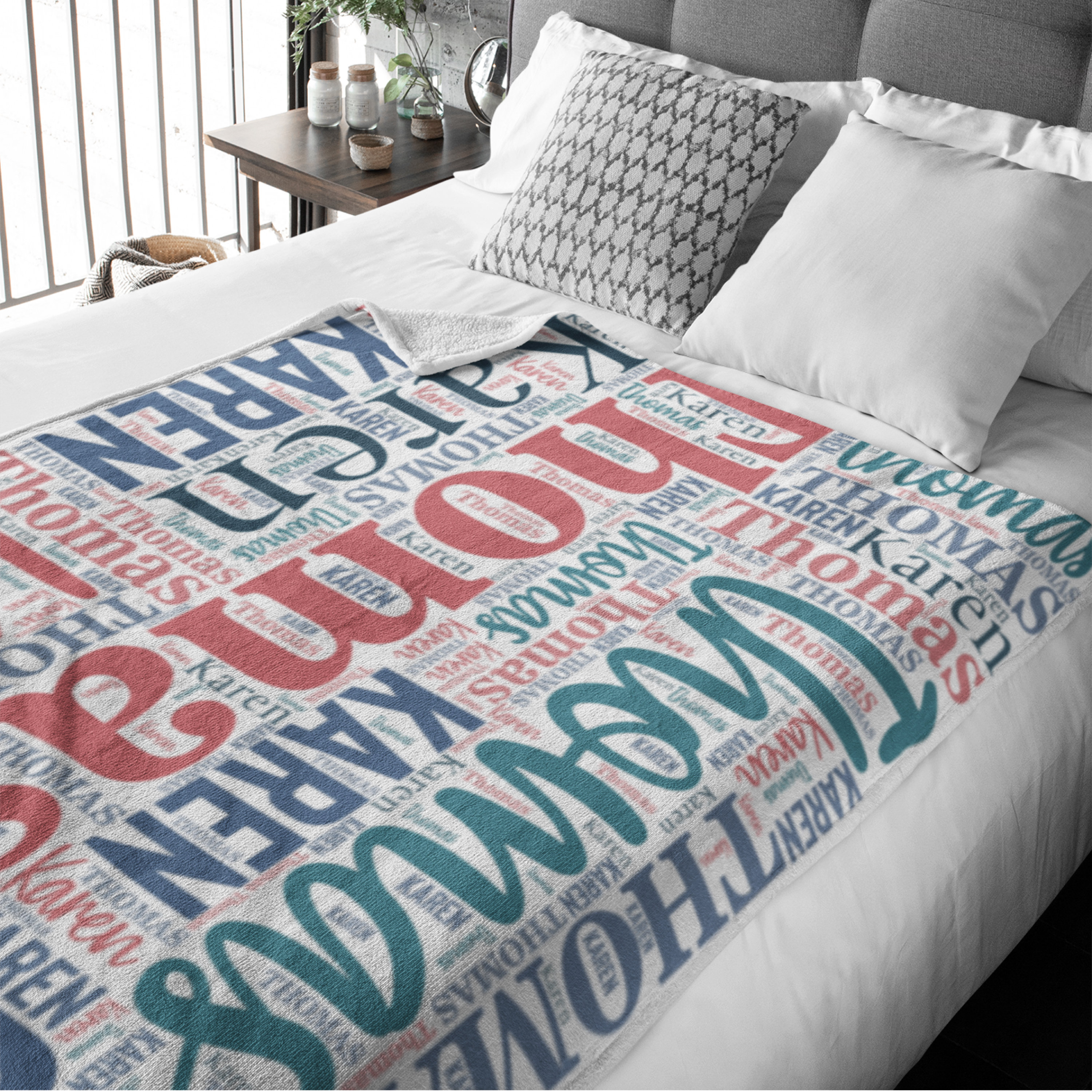 Personalized Name Flannel  Blanket 