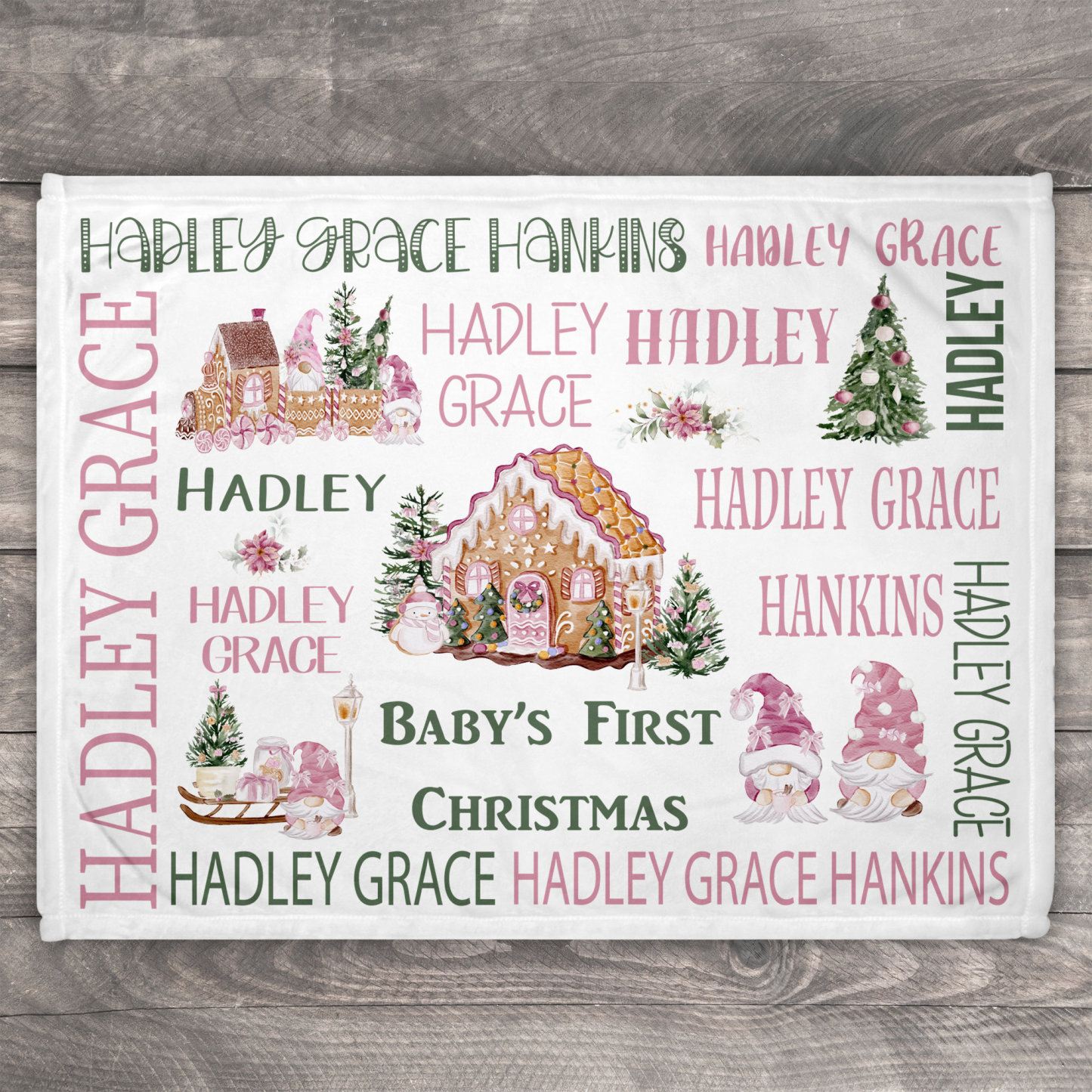 Personalized Baby's First Christmas Blanket Beepumpkin Sale-Beepumpkin™