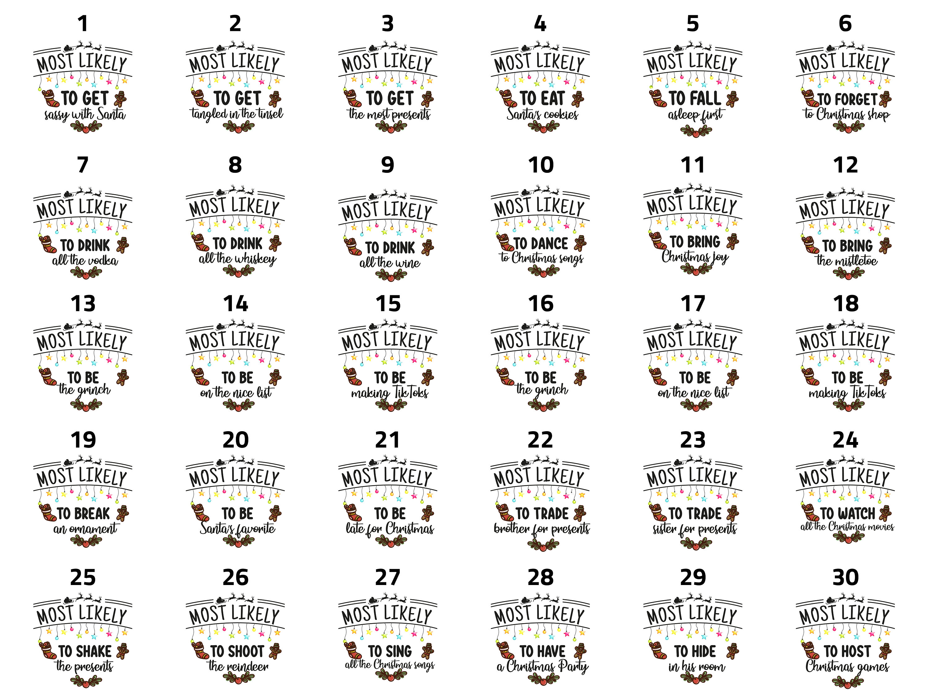 60 Quote Most Likely Family Christmas Matching Sweatshirts