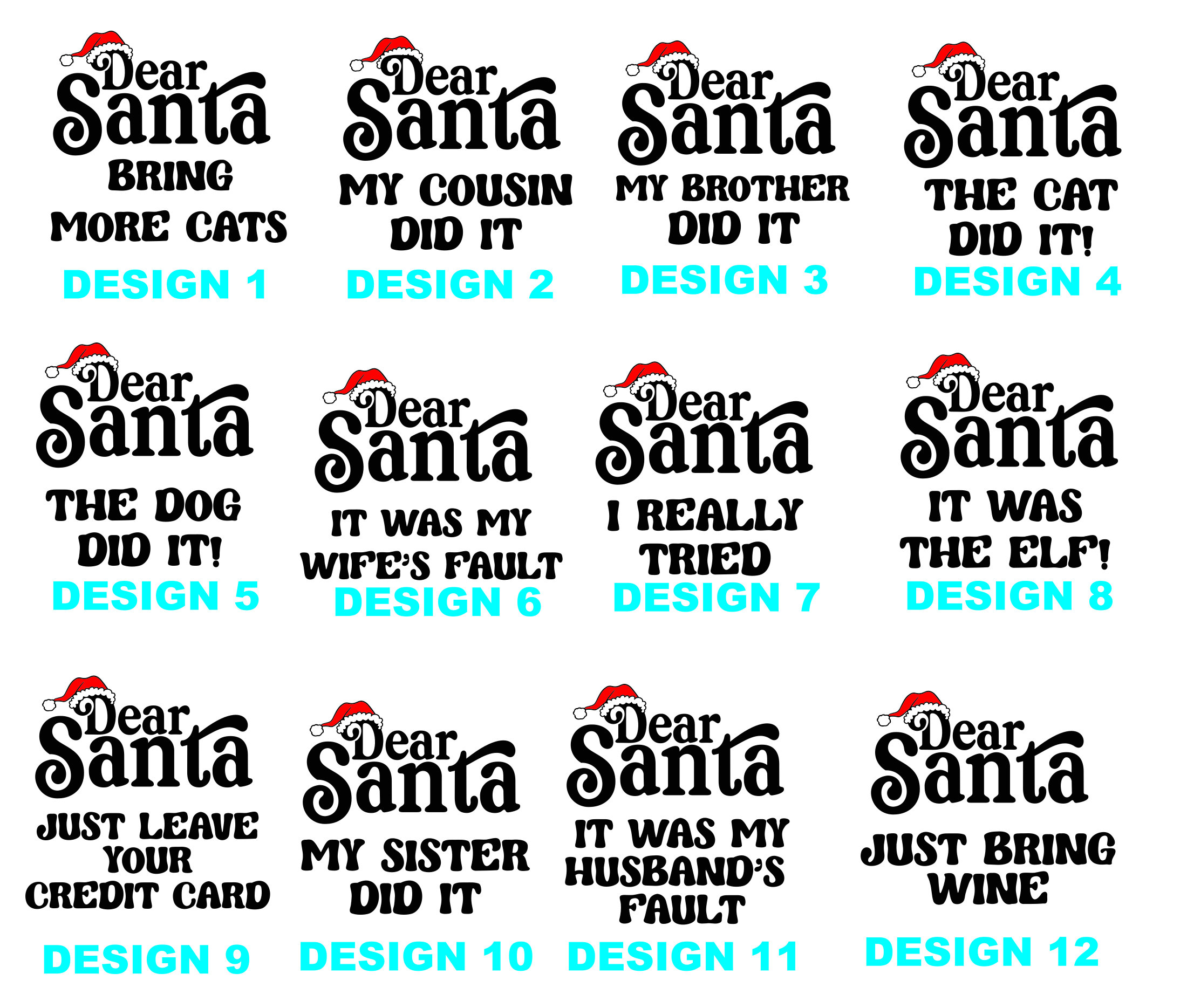 46 Quotes Dear Santa  Christmas Family Matching Pajamas Beepumpkin