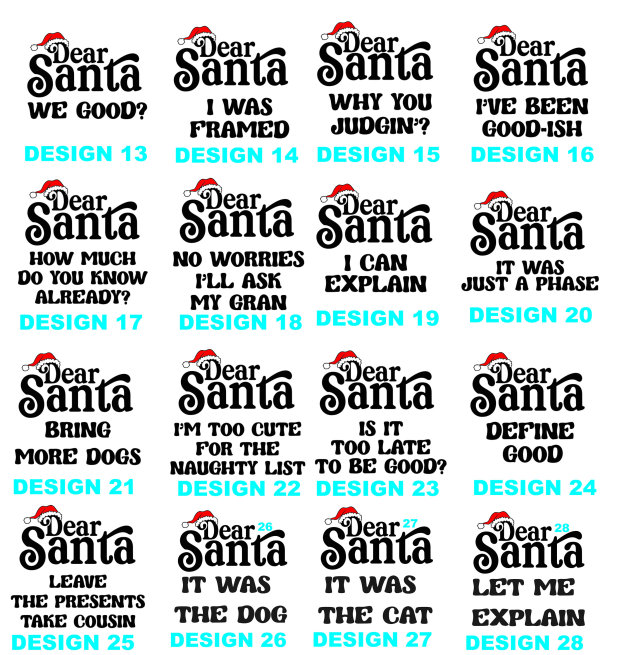 46 Quotes Dear Santa  Christmas Family Matching Pajamas Beepumpkin