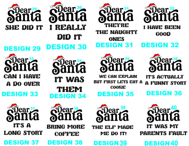 46 Quotes Dear Santa  Christmas Family Matching Pajamas Beepumpkin