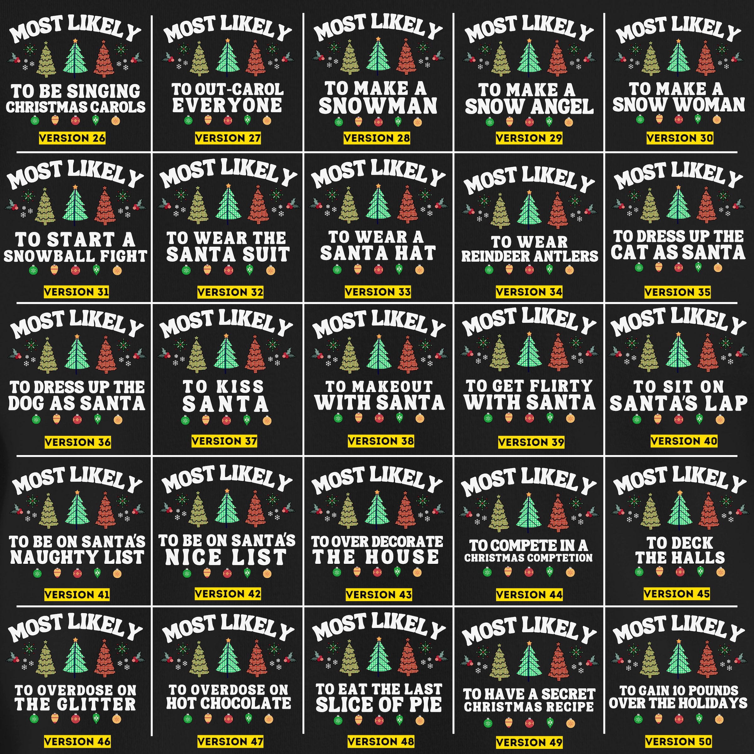 75 Most Likely To Fun Quotes Christmas Sweatshirt