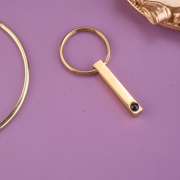 Personalized Memorial Picture Keychain Bar Keyring