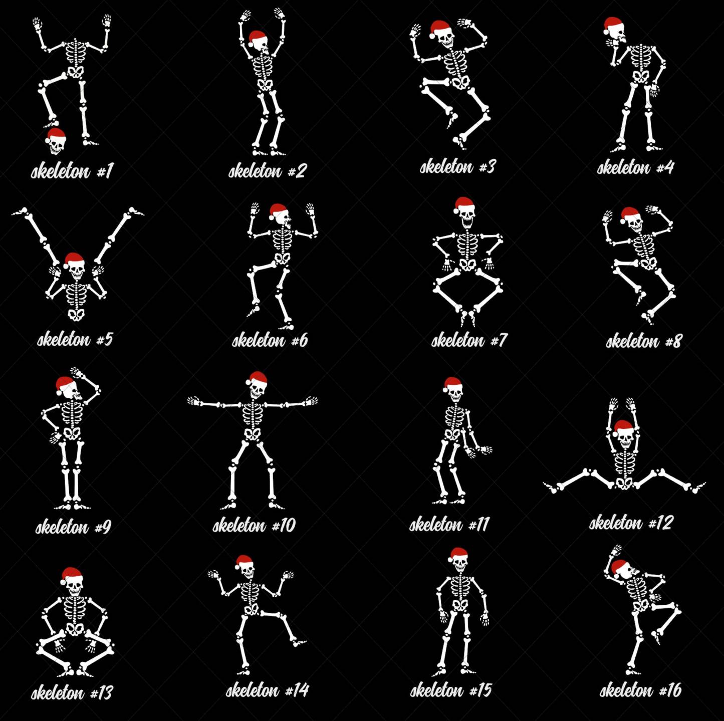 Most Likely To Skeleton Santa Hat Christmas Matching Pajamas Beepumpkin