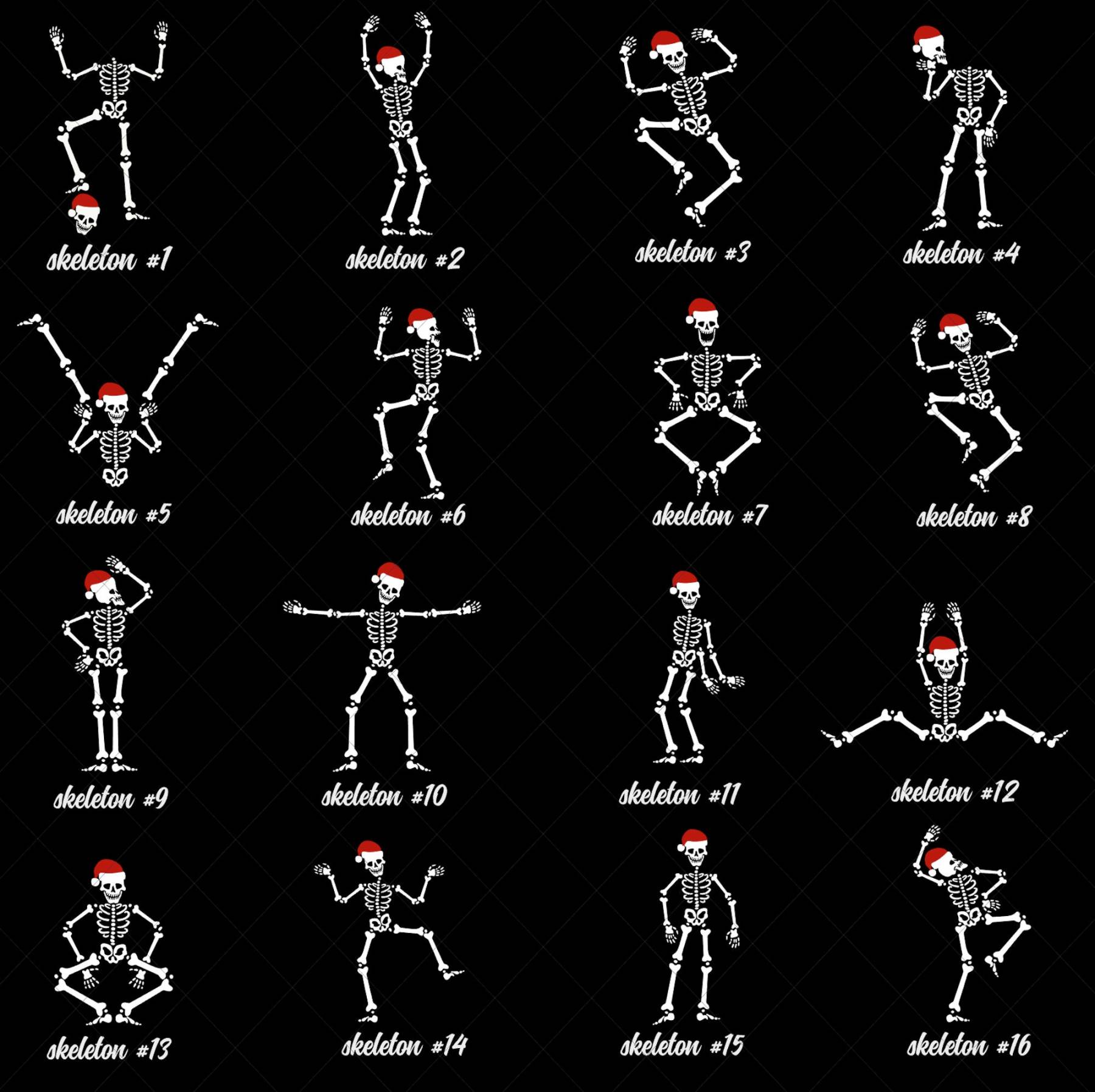 Most Likely To Skeleton Santa Hat Christmas Matching Pajamas Beepumpkin