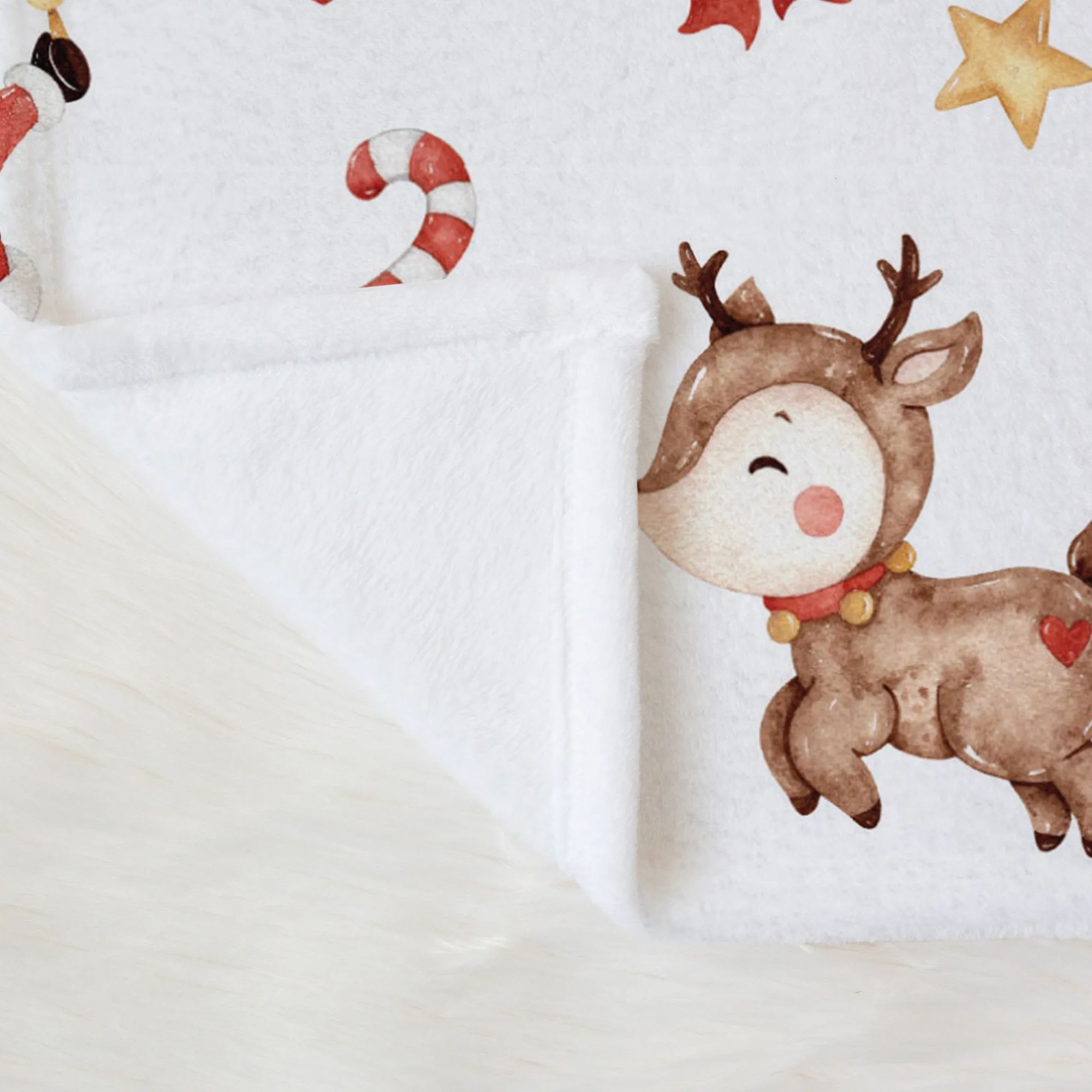 Personalized Baby's First Christmas Blanket Beepumpkin