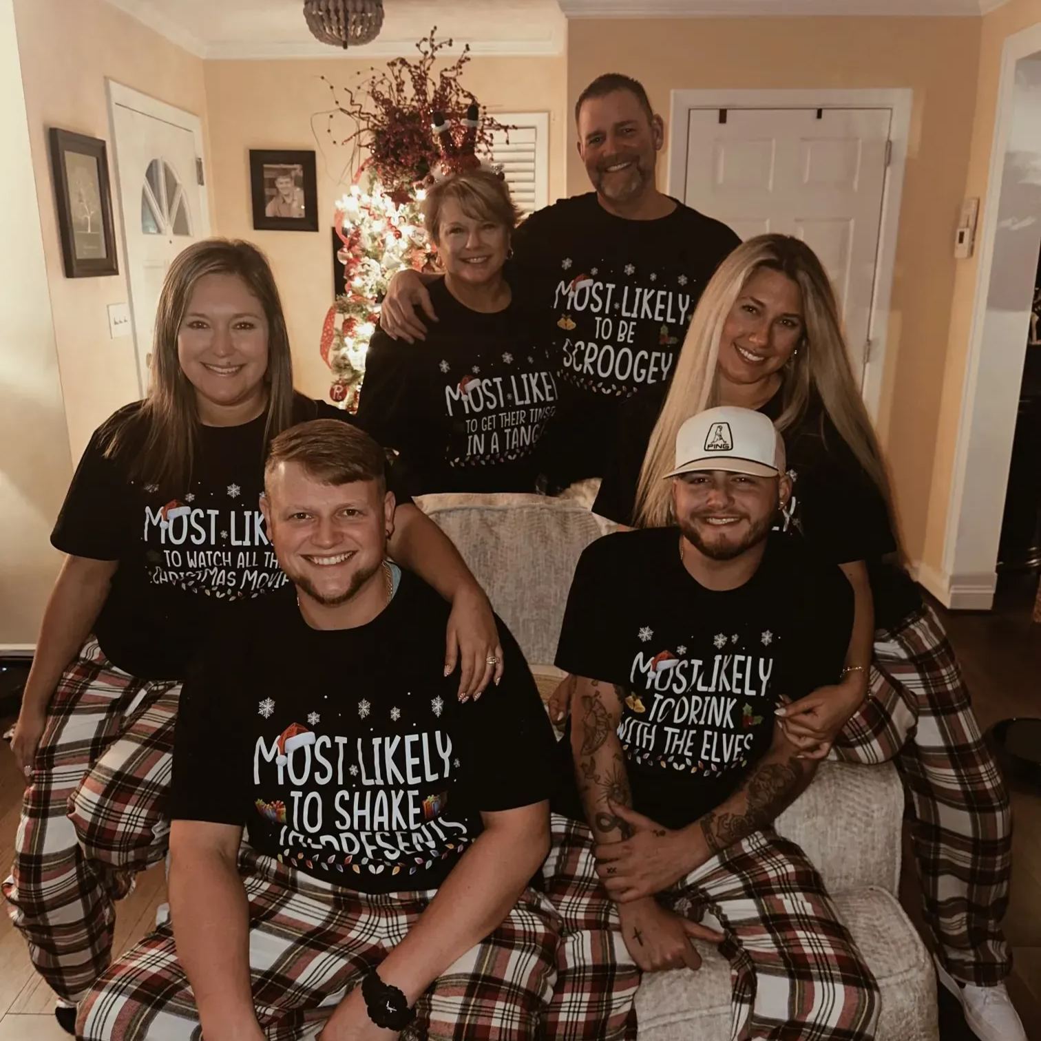 Most Likely To Funny Christmas Pajama Tees