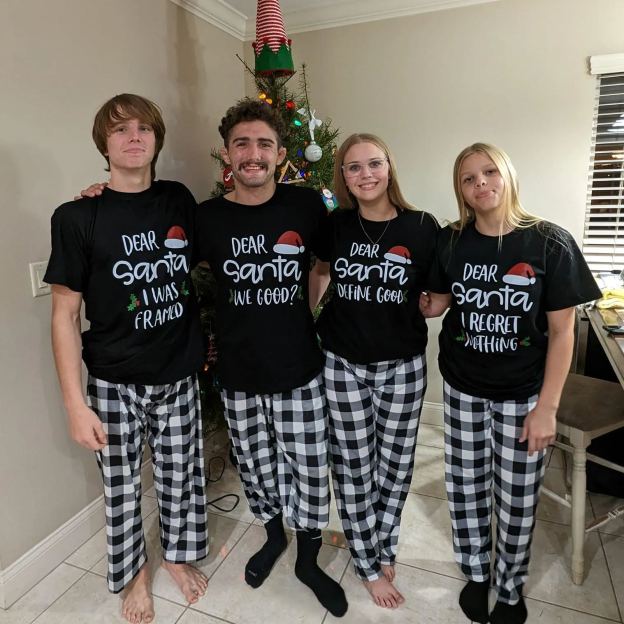 Personalized Dear Santa Matching Family T-Shirts For Christmas Party