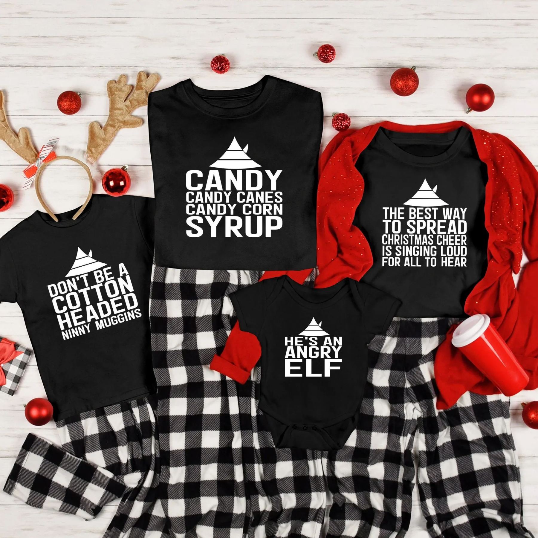 Christmas Elf Family Matching Shirts