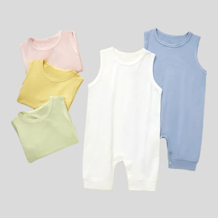 NEW! Personalized Sleeveless Baby Romper For Gender Neutral