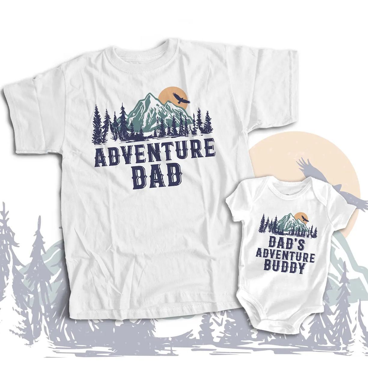 Fun Adventure Dad Adventure Buddy Matching T-Shirts