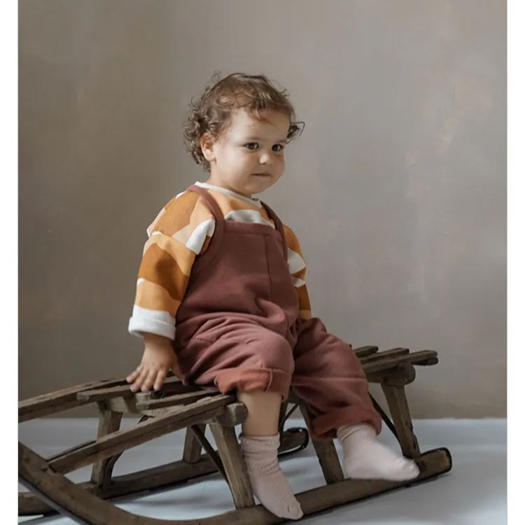 4 Colors Retro Baby Overalls 