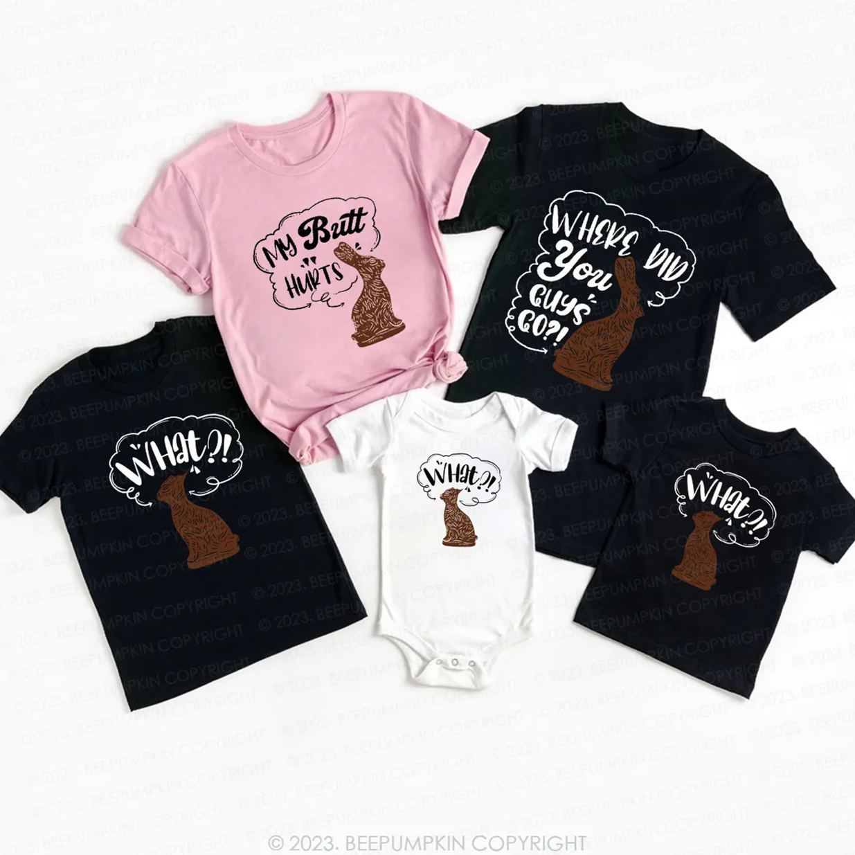 Funny Bunny Matching Group Easter Shirts