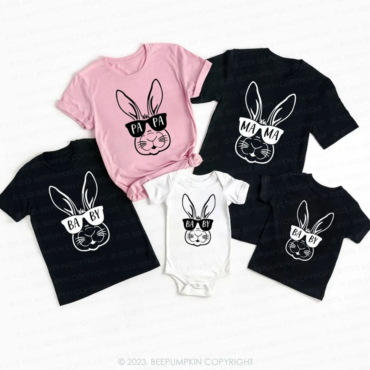 Easter Mama Bunny & Baby Bunny Matching Shirts