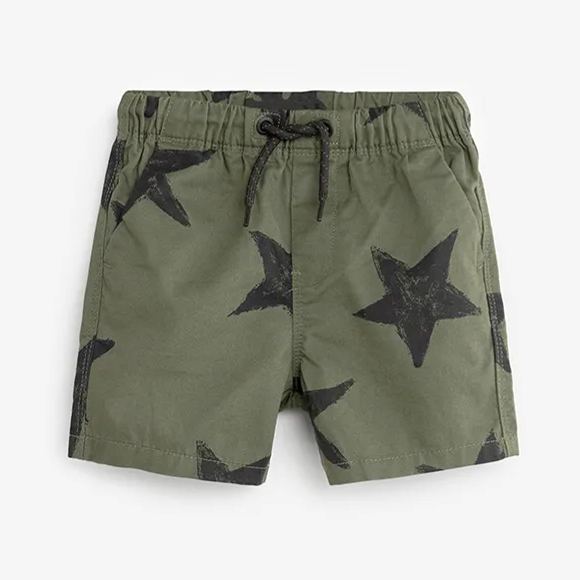 Army Green Children's Star Kids Shorts