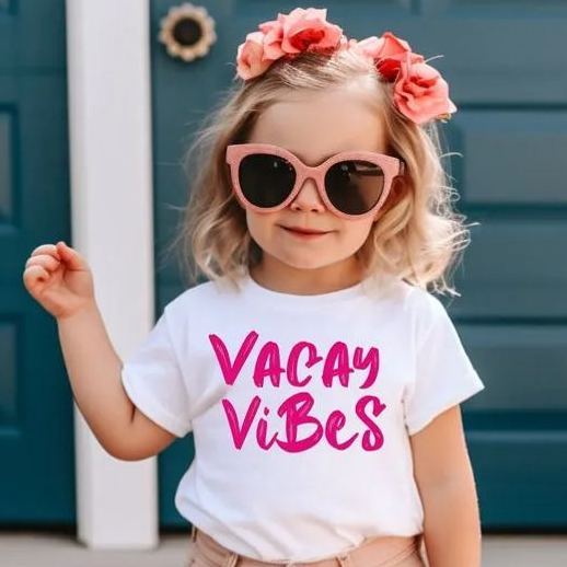 Vacay Vibes Neon Kids Shirt