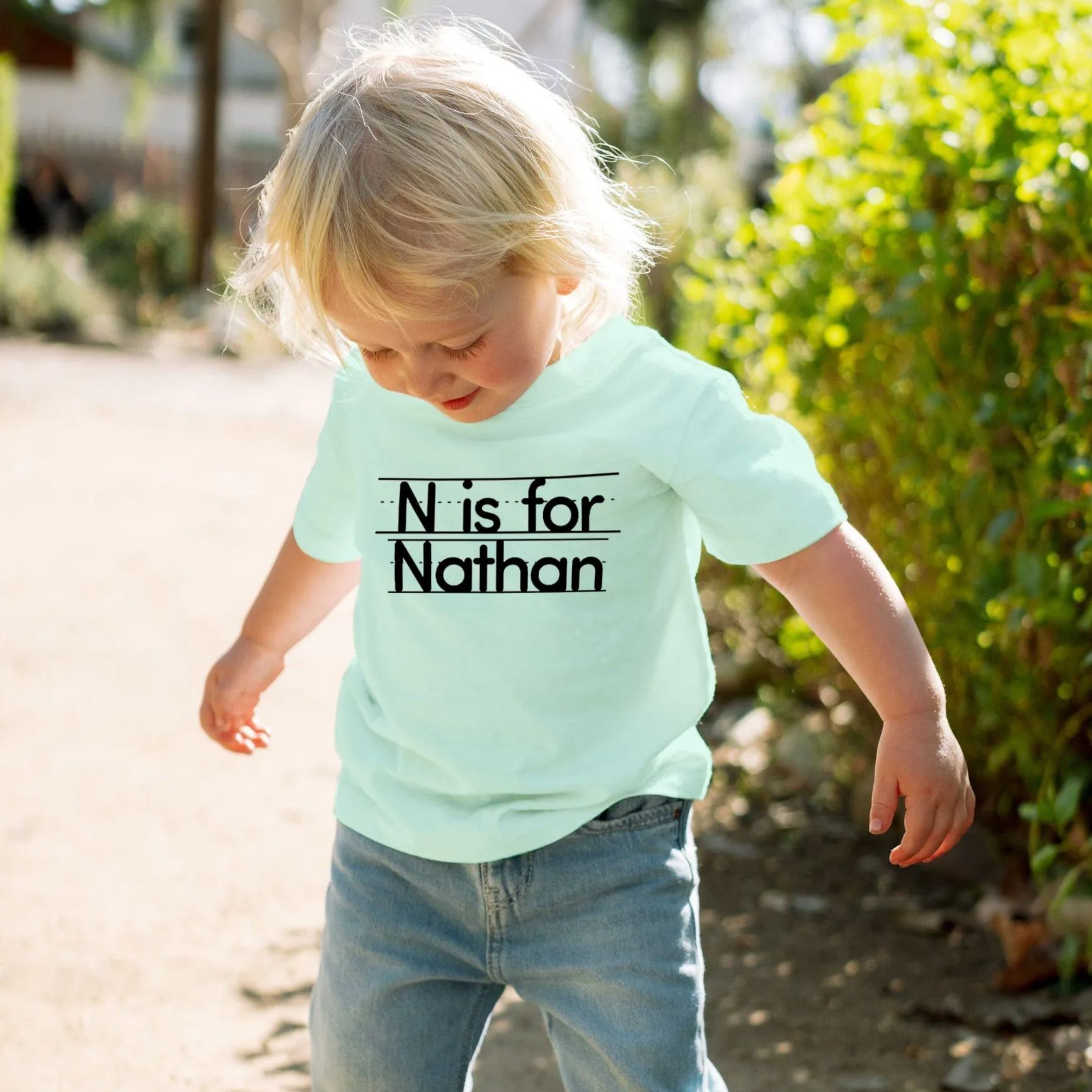 Custom Initial Back To School Shirt