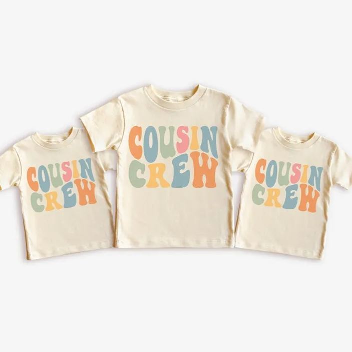 Retro Cousin Crew Shirts For Kids