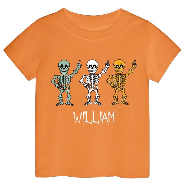 Personalized Halloween Skeleton Shirts