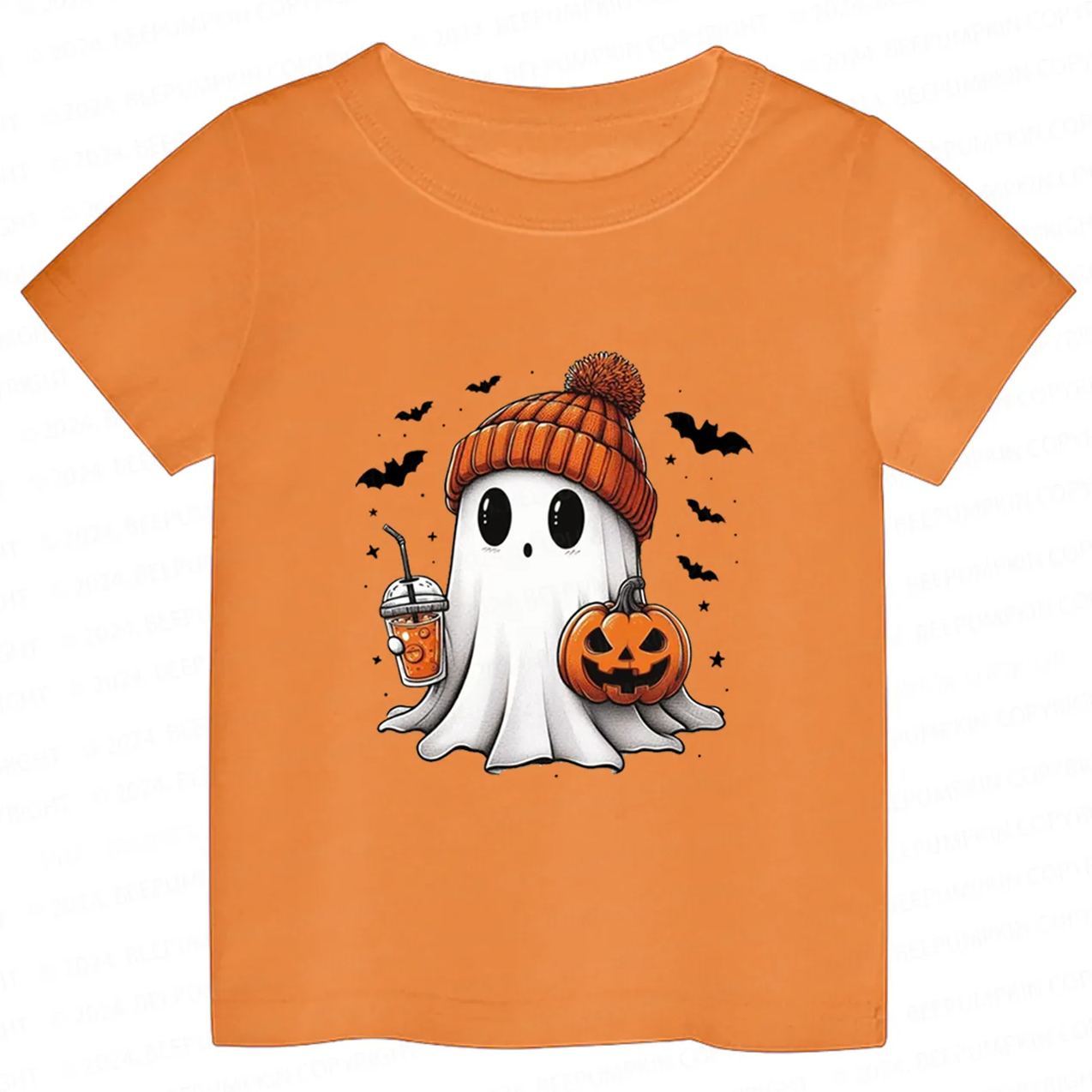 Halloween Cute Ghost Toddler&Kids Tees 