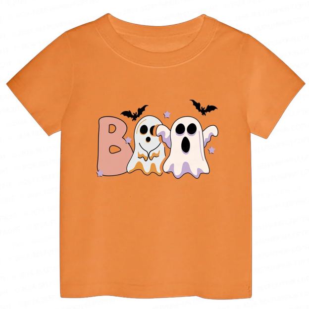 BOO Ghost Halloween Toddler&Kids Tees 