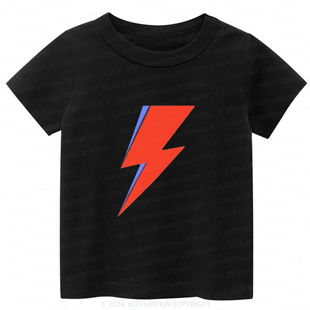 Red And Blue Lightning Toddler&Kids Tees 8