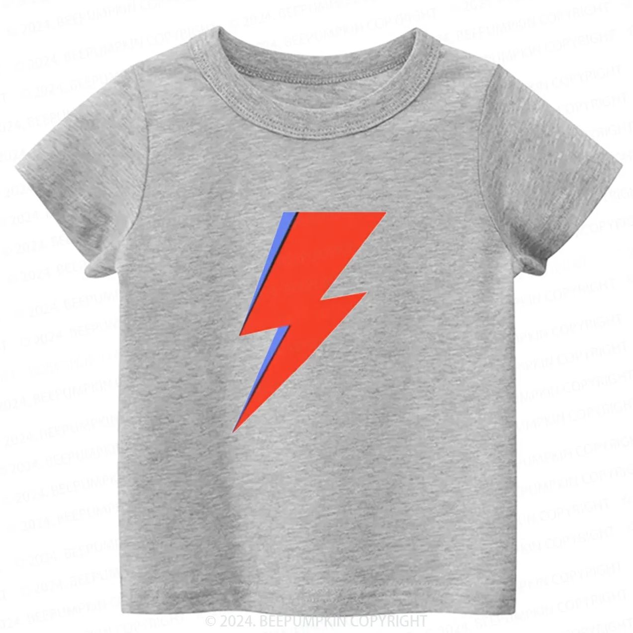 Red And Blue Lightning Toddler&Kids Tees 8