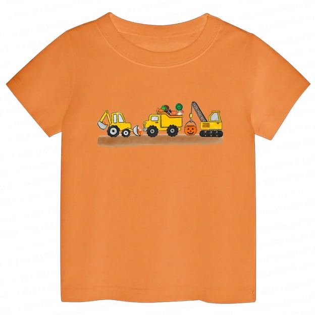 Halloween Construction Toddler&Kids Tees 