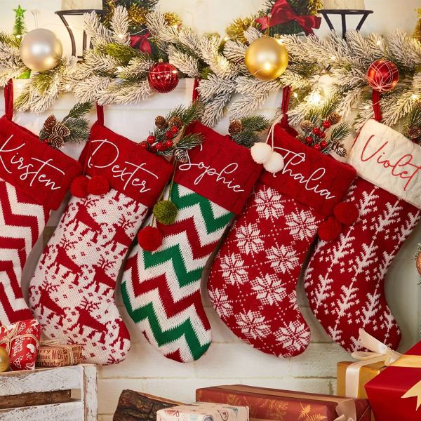 Image of Personalized Plush Christmas Stockings Beepumpkin