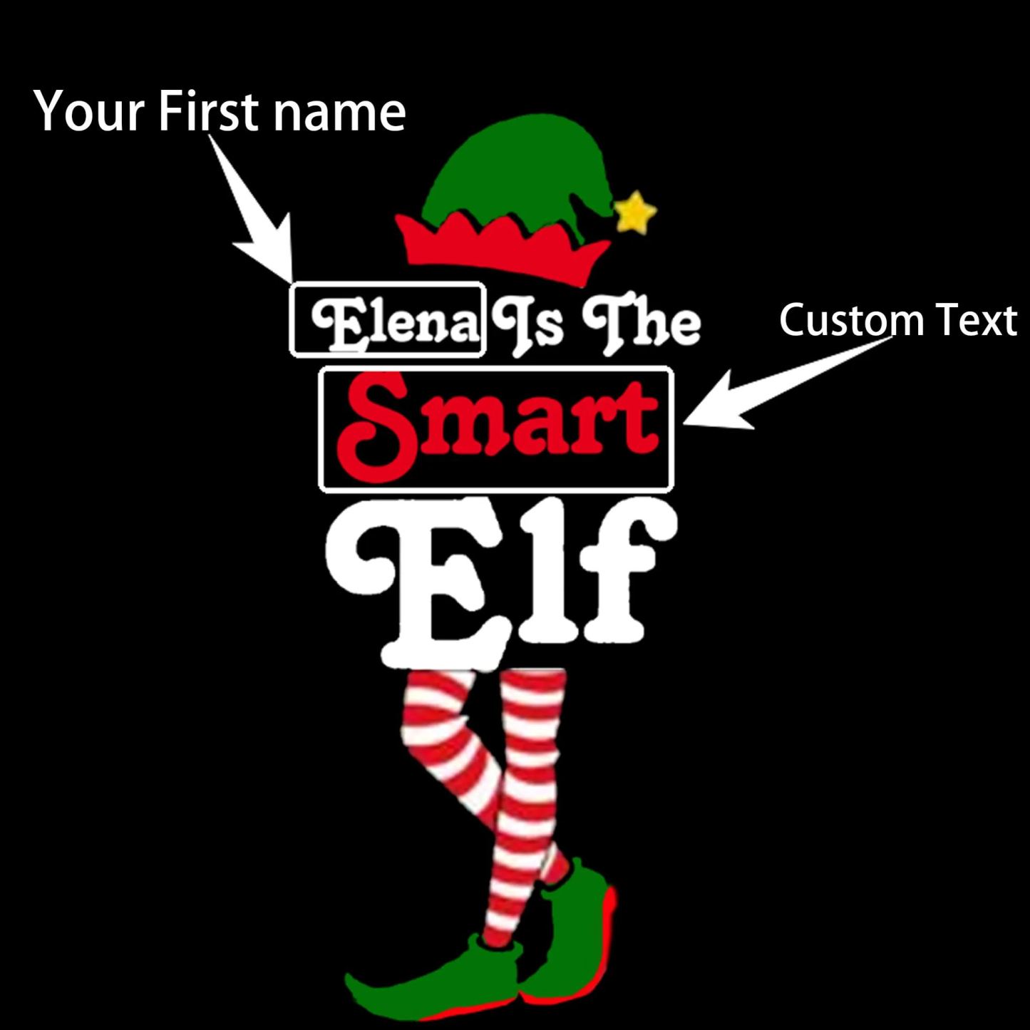 Personalized Elf Squad Family Matching Blue Pajamas Beepumpkin