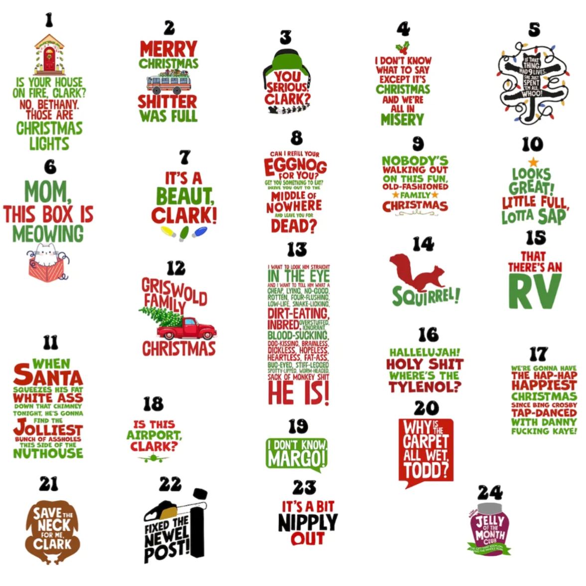 christmas vacation story quotes family matching t-shirts beepumpkin