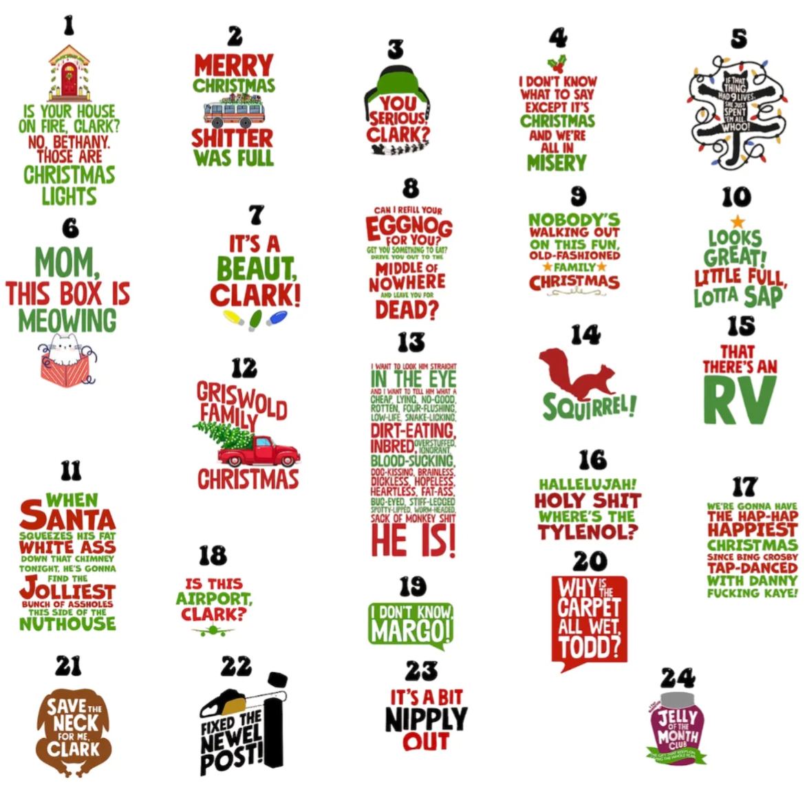 Christmas Vacation Story Quotes Family Matching Blue Pajamas Beepumpkin