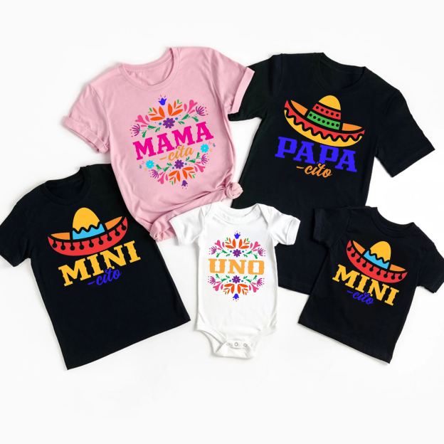 Mexican Birthday Family Matching Shirts