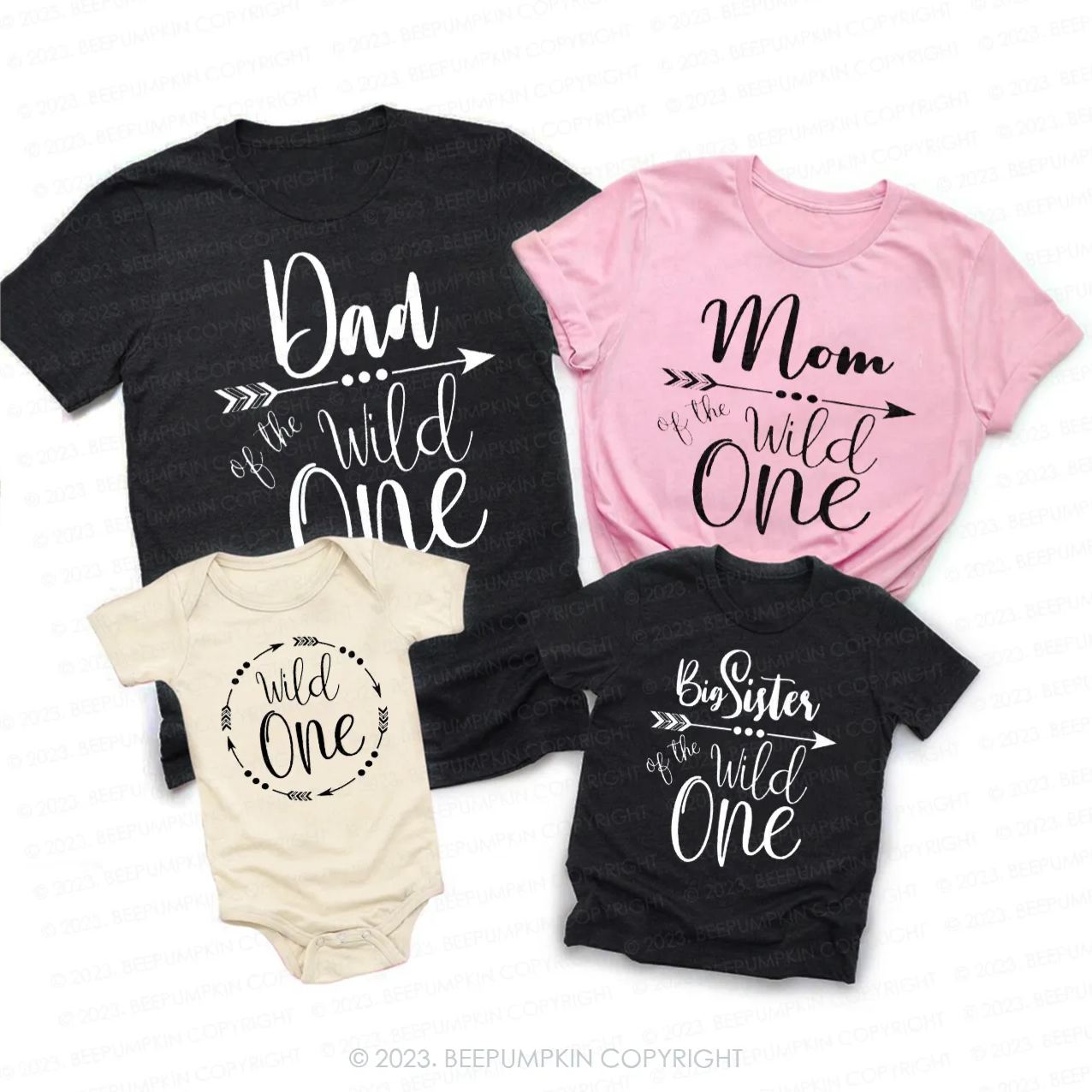 Custom Wild One Family Matching Tees
