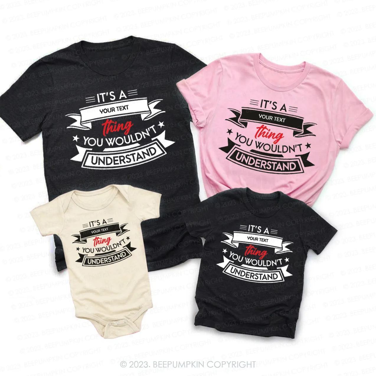 Personalized It's A Surname Thing You Wouldn't Understand Family Matching Family Shirts