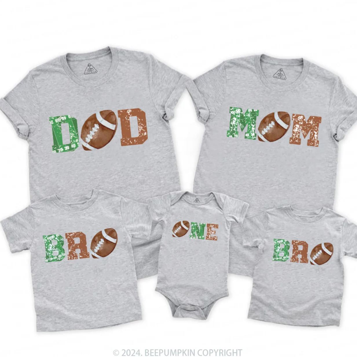 1st Year Down Birthday Family Matching Tees Beepumpkin