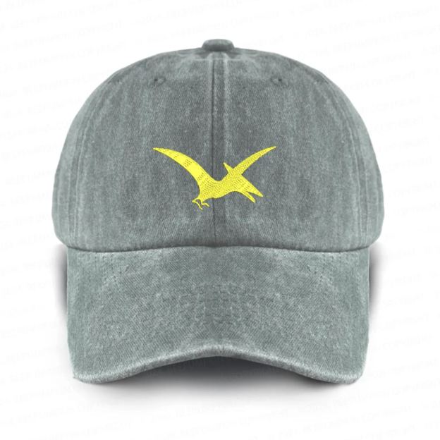 Dinosaur Style Washed Embroidered Baseball Cap For Kids