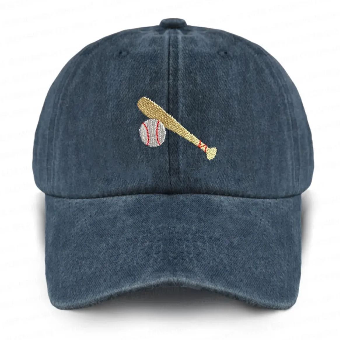 Personalized Embroidered Career Distressed Washed Peaked Cap For Kids