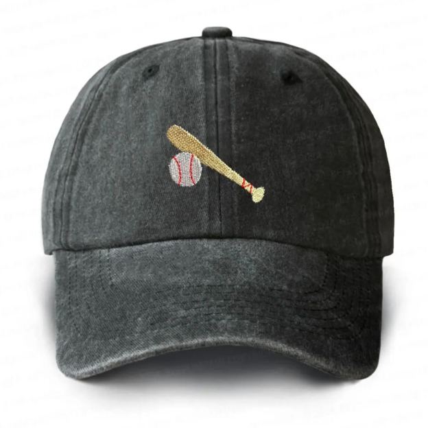 Personalized Embroidered Baseball Career Washed Baseball Cap For Kids