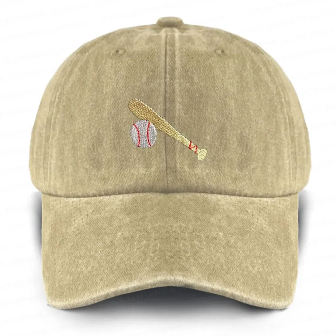 Personalized Embroidered Baseball Career Washed Baseball Cap For Kids